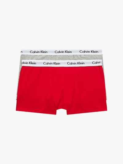 Calvin Klein Ruhák HU315495 | Calvin Klein Modern Cotton Fiu Alsónadrág Piros / Szürke